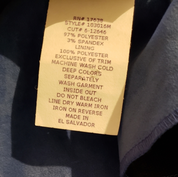 Vintage Miss Dorby 2 pc suit Set Jacket Skirt Size 8 Blue - Picture 9 of 10